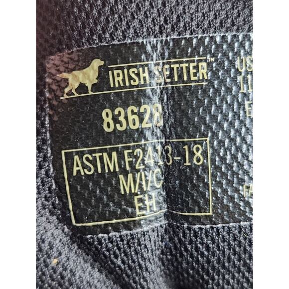 Irish Setter Boots Men 11.5 Work UltraDry Waterproof 83628 Leather Safety Hiking - Picture 2 of 16